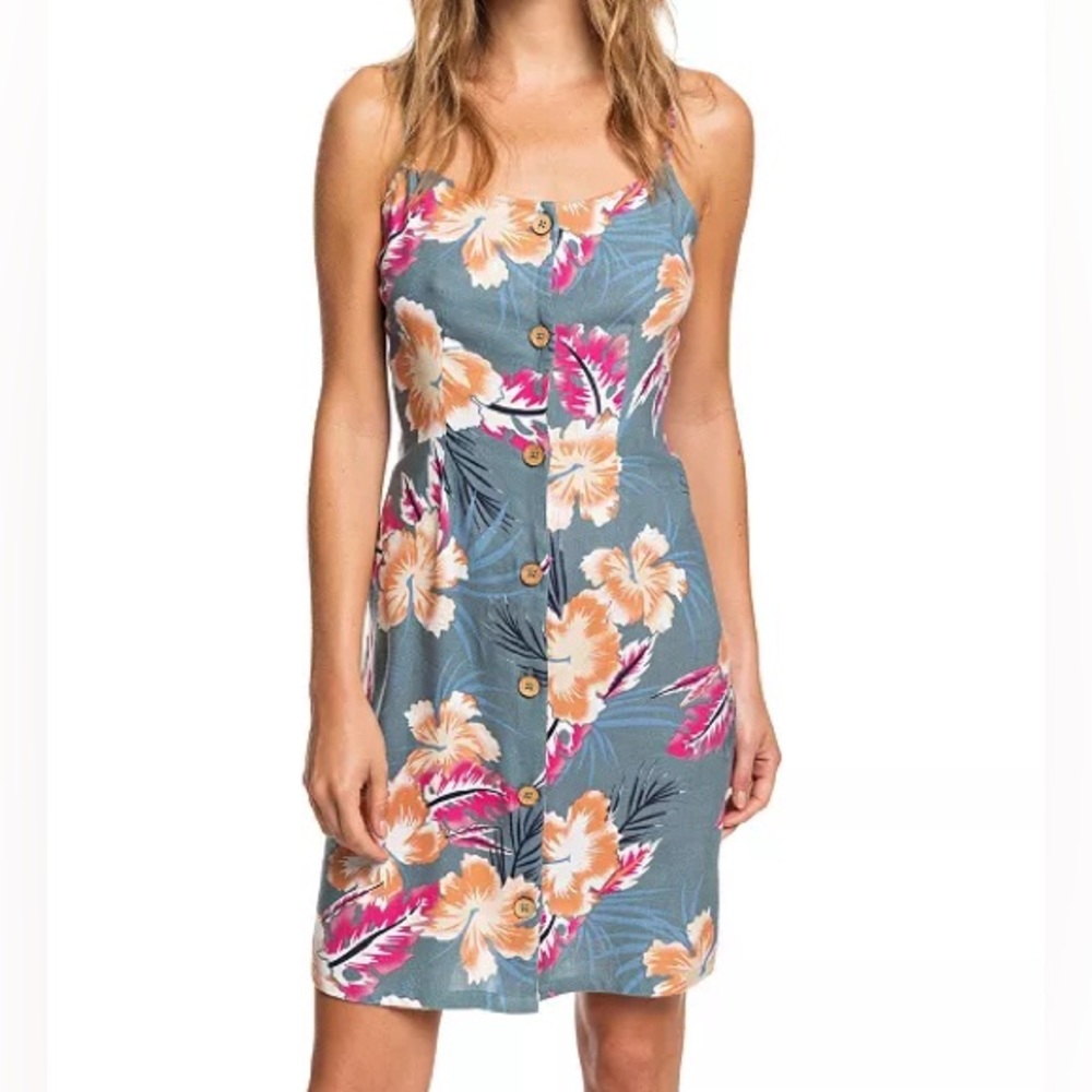 NWT Roxy Sweet About Me Floral-Print Dress